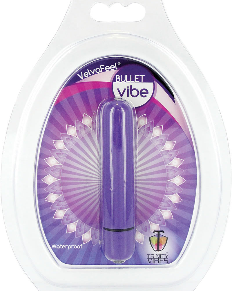 Trinity Vibes Velva Fee Bullet Vibe Waterproof Purple 3.5 Inch