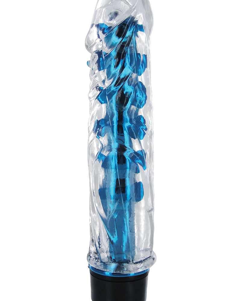 Vibrador metálico azul brillante Trinity Vibes Shimmer Core