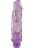 Trinity Vibes Purple Peter Realistic Jelly Vibrator Waterproof Purple 9 Inch