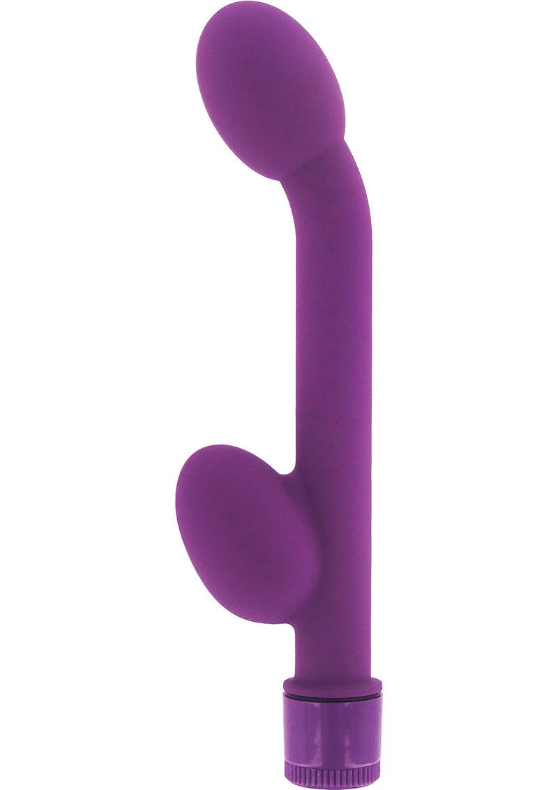 Vibrador impermeable Trinity Vibes Two Timing Gspot Clit Stim morado