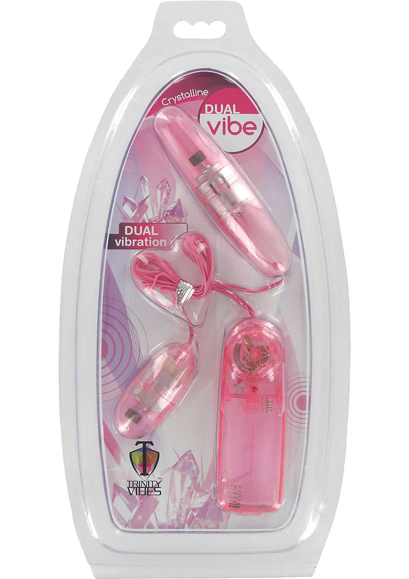 Trinity Vibes Crystalline Dual Bullet Vibe Pink