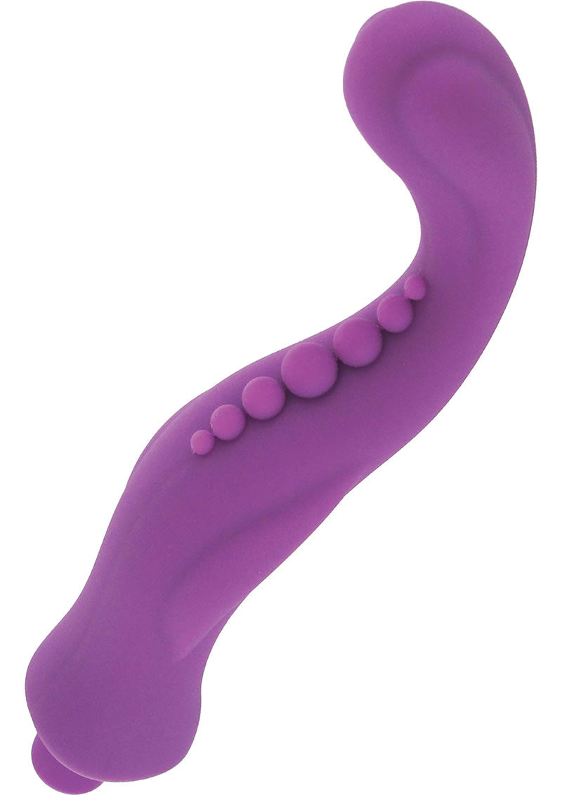 Vibrador de punto G de silicona Vogue Inmi G, resistente al agua, morado, 6 pulgadas