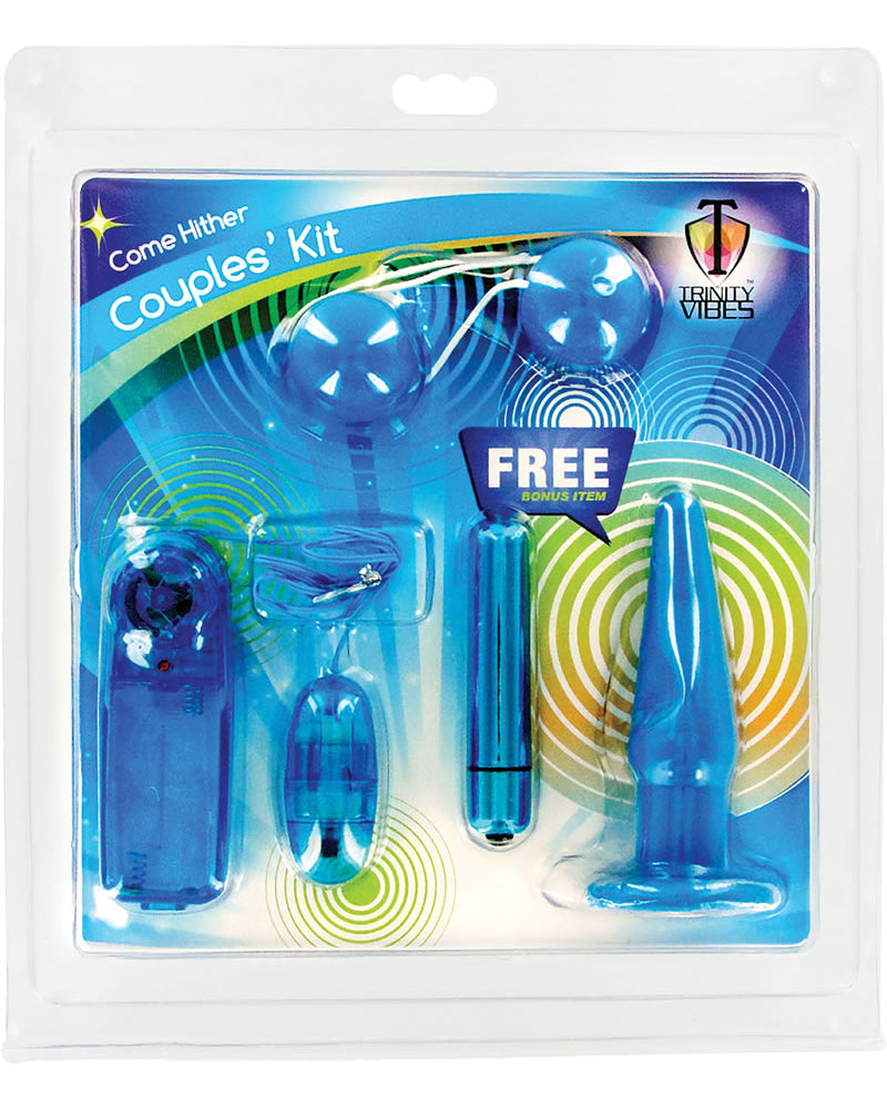 Kit para parejas Come Hither de Trinity Vibes en color azul