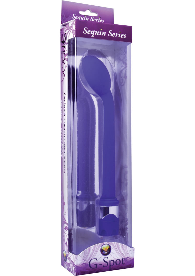 Sequin Series Gspot Vibe Jewel Wand Waterproof Purple 9 Inch