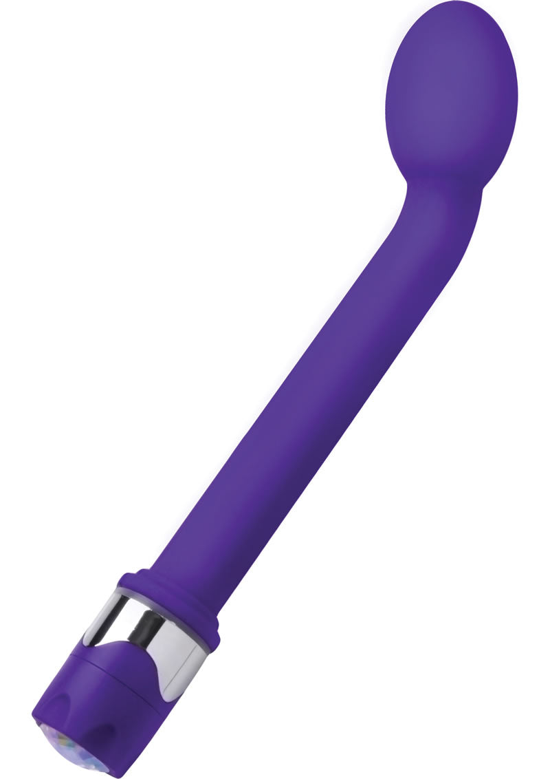 Sequin Series Gspot Vibe Jewel Wand Waterproof Purple 9 Inch