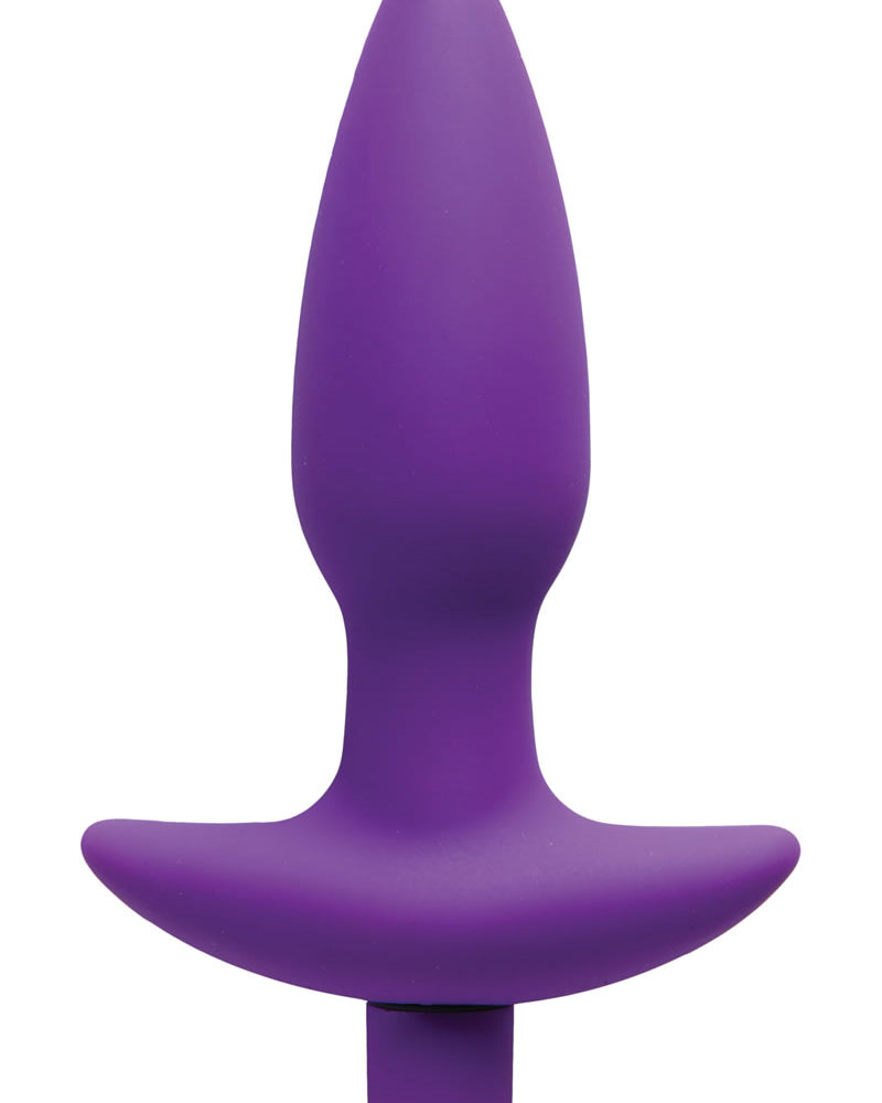 Vogue Aria Silcone Anal Plug Waterproof Purple Medium 6 Inch