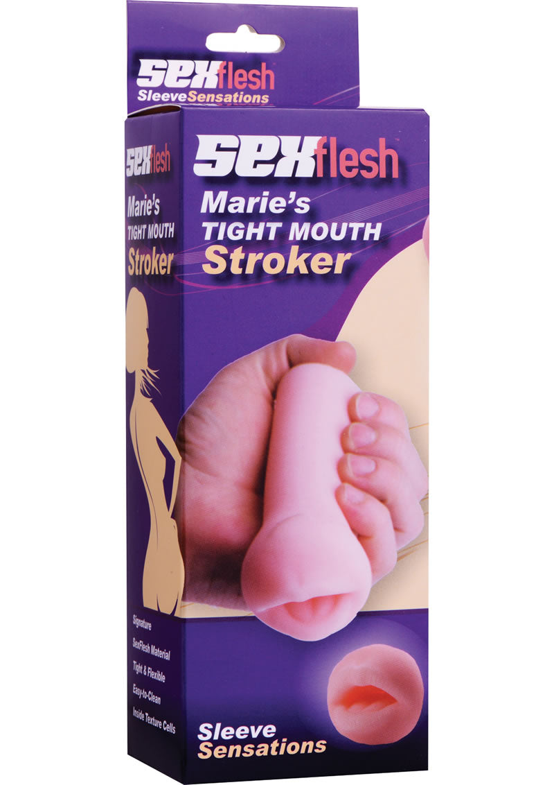 Sex Flesh Marie`s Mini Mouth Stroker Flesh 5 Inch