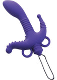 Trinity Vibes 3 Way Stimulator Waterproof Vibe Purple