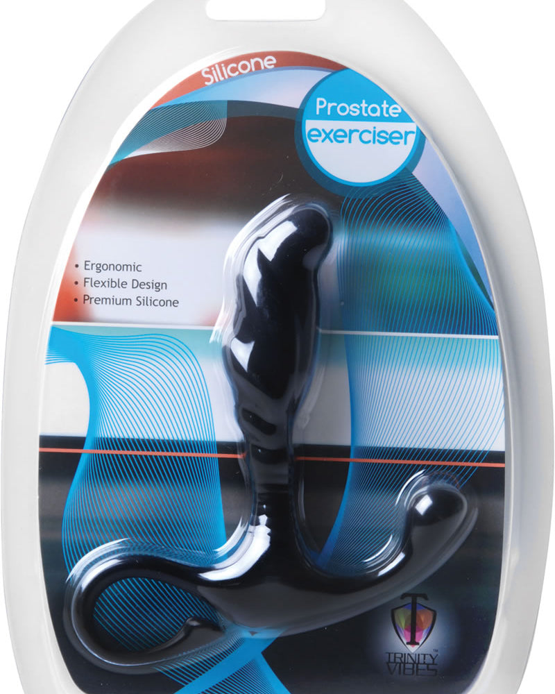 Trinity Vibes Silicone Prostate Exerciser Black 4.25 Inch