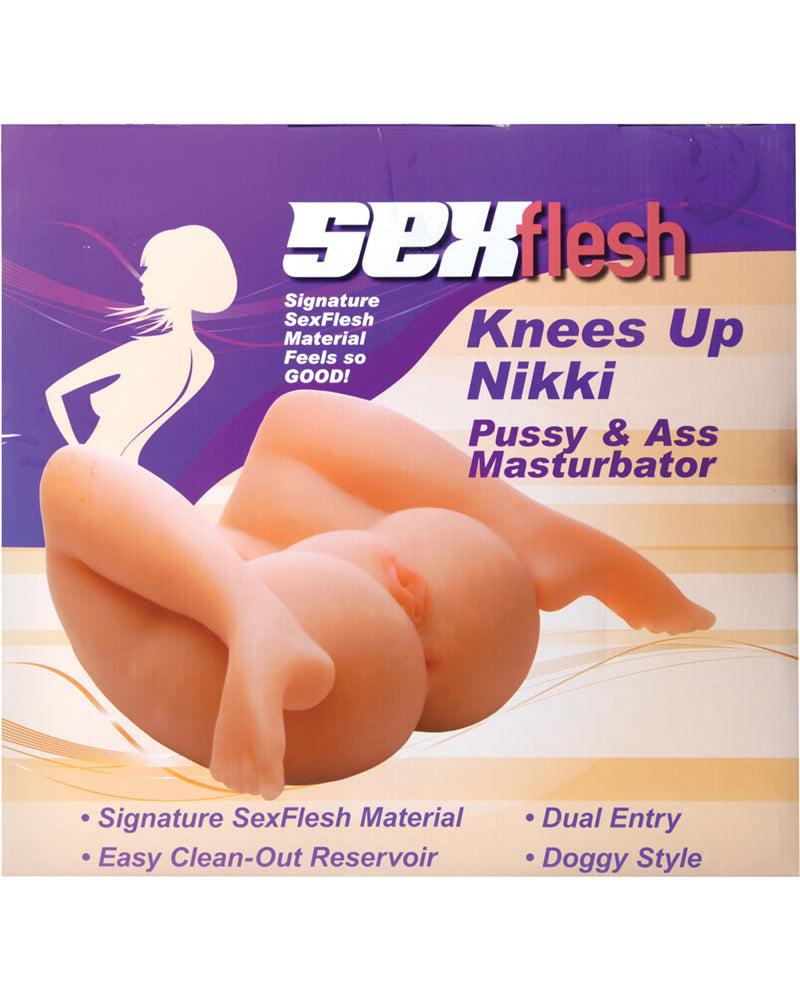 Sexo Carne Rodillas Nikki Coño y Culo Masturbador Carne