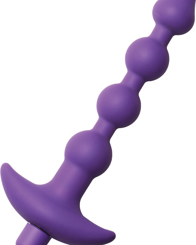Trinity Vibes Violet Vibrating Silicone Anal Beads Purple
