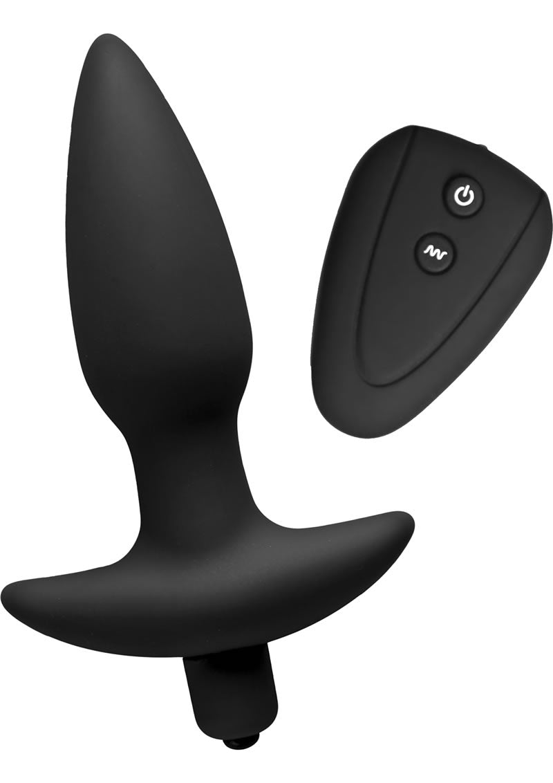 Trinity Vibes Jet Black 7x Silicone Remote Anal Plug