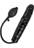 Consolador inflable Trinity Vibes negro de 11 pulgadas