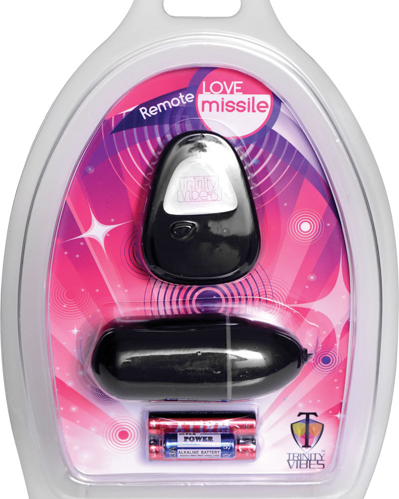 Control remoto Trinity Vibes Love Missle resistente al agua, color negro