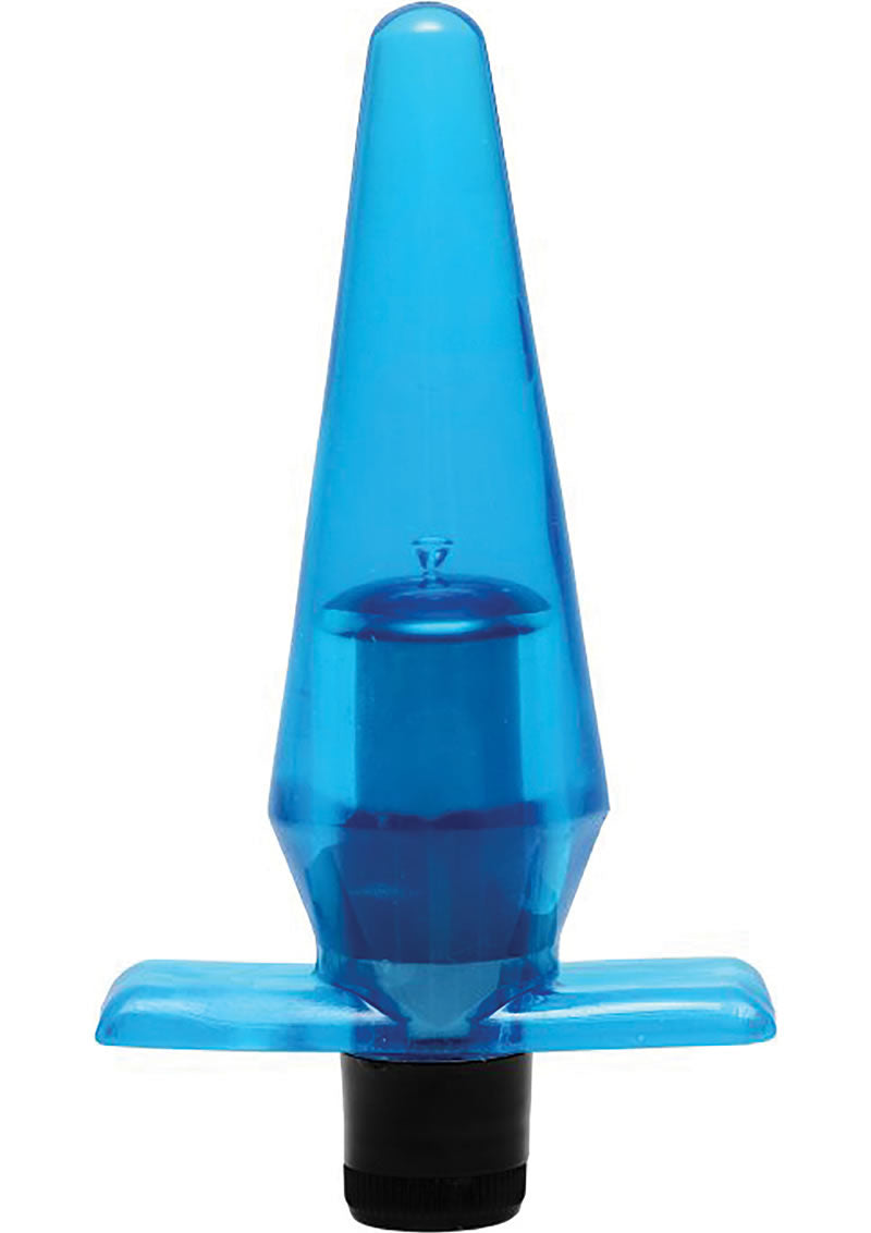 Mini tapón anal vibrador impermeable Trinity Vibes azul