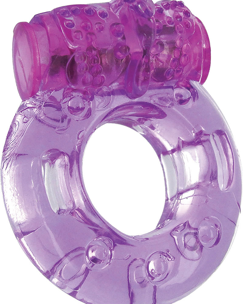 Orgasmic Disposible Vibrating Cockring Purple