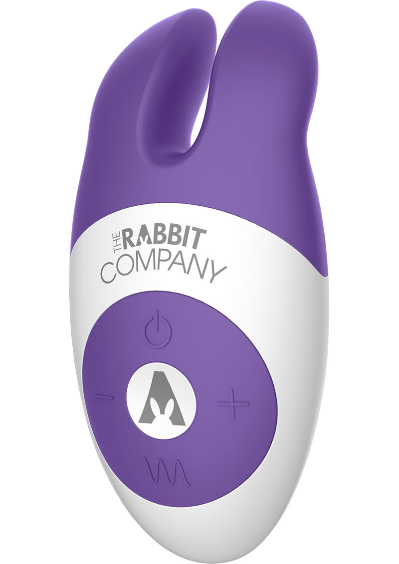 El vibrador de silicona Lay On Rabbit de color morado