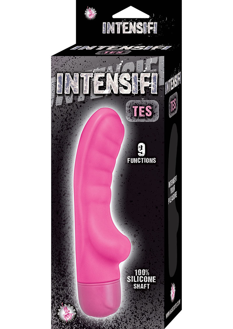 Intensifi Tes Silicone Vibe Waterproof Pink 7.75 Inch