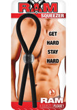 Anillo para el pene ajustable Ram Squeezer negro