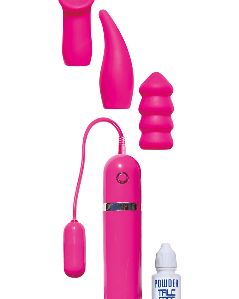 Stimulator Kit Bullet With 3 Sleeves Pink