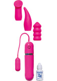 Kit Estimulador Bullet Con 3 Fundas Rosa