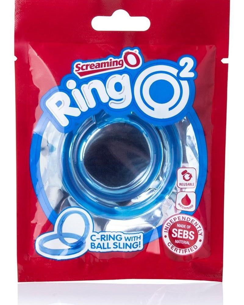 Anillo para el pene Ring O 2 con correa para testículos, 36 unidades por cuenco