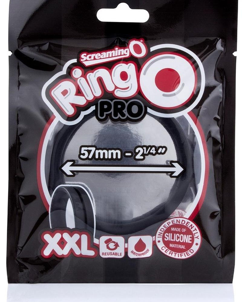Anillos para el pene de silicona extra grandes Ring O Pro, resistentes al agua, colores surtidos, 24 unidades