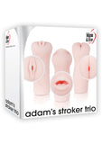 Adam and Eve - Stroker Trio Stroker Masturbator Set - Flesh