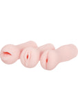 Adam and Eve - Stroker Trio Stroker Masturbator Set - Flesh