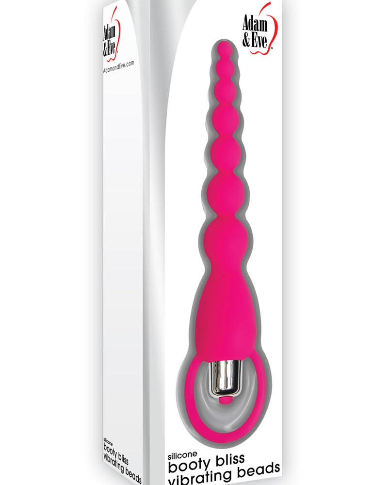 Adam and Eve - Booty Bliss Silicone Vibrating Beads Waterproof - Pink