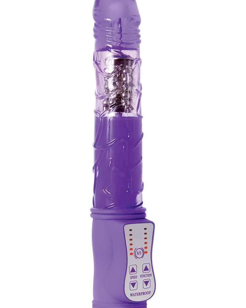 Vibrador Violet Revolver resistente al agua de 9 pulgadas en color morado