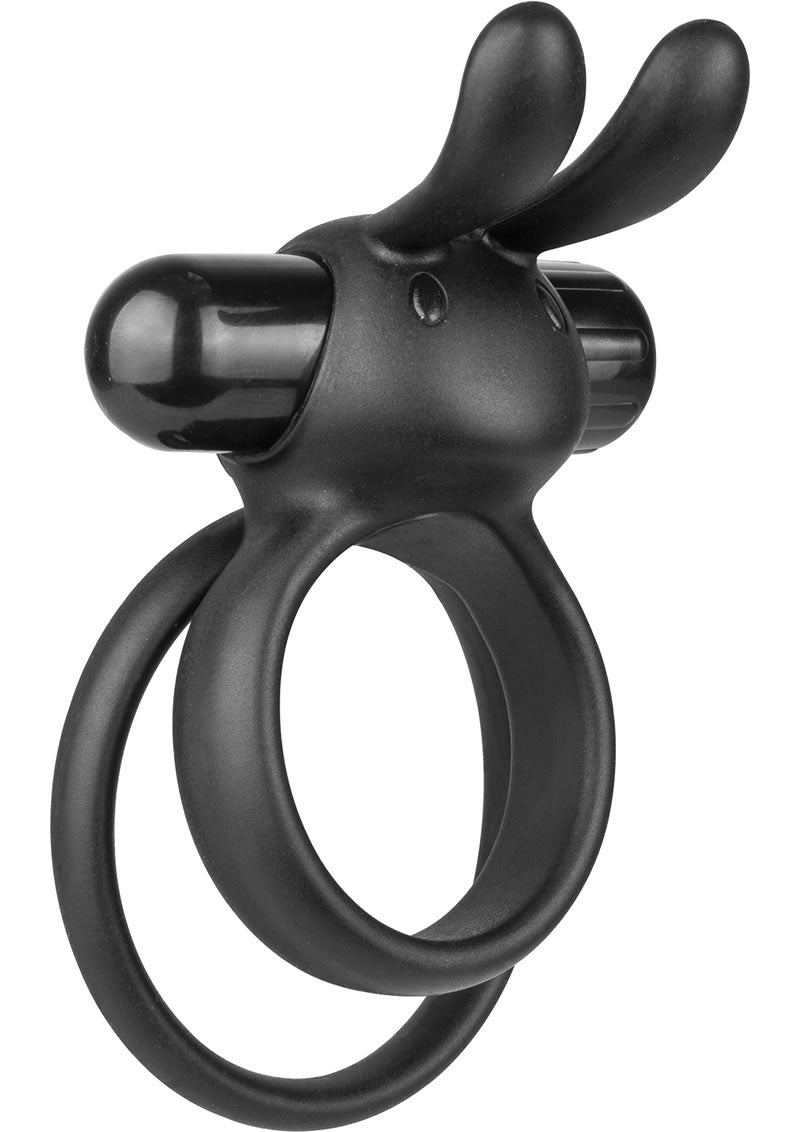 Ohare XL Silicone Wearable Rabbit Vibe Cockring Waterproof Black 6 Each Per Box