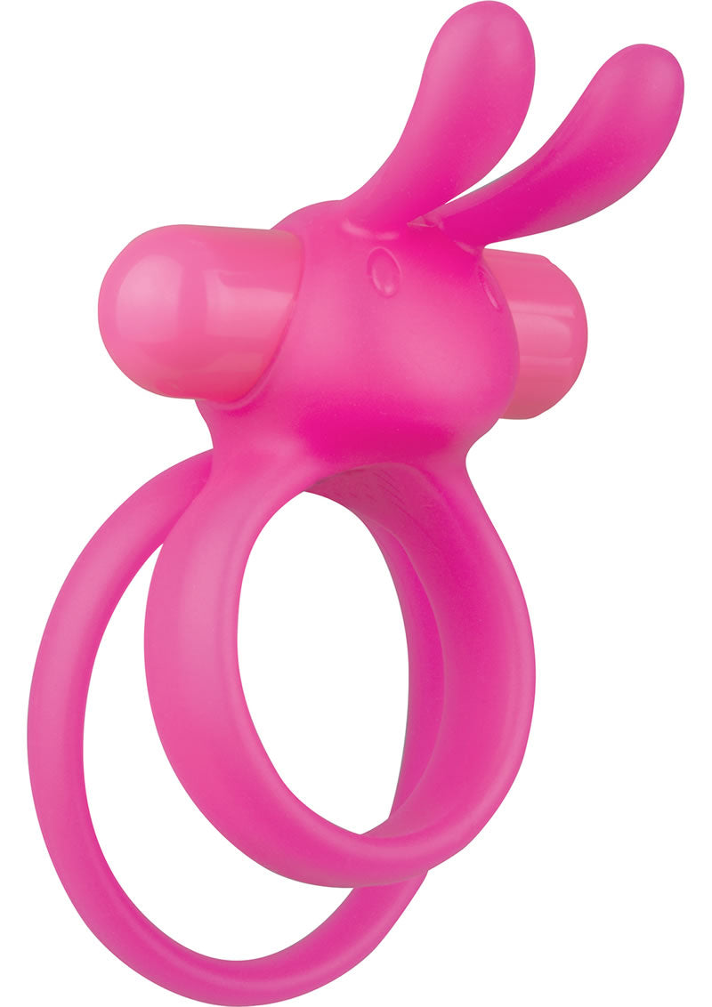 Ohare XL Silicone Wearable Rabbit Vibe Cockring Waterproof Pink 6 Each Per Box