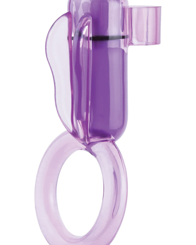 Anillo vibrador para el pene Opium resistente al agua, morado, 6 unidades por caja