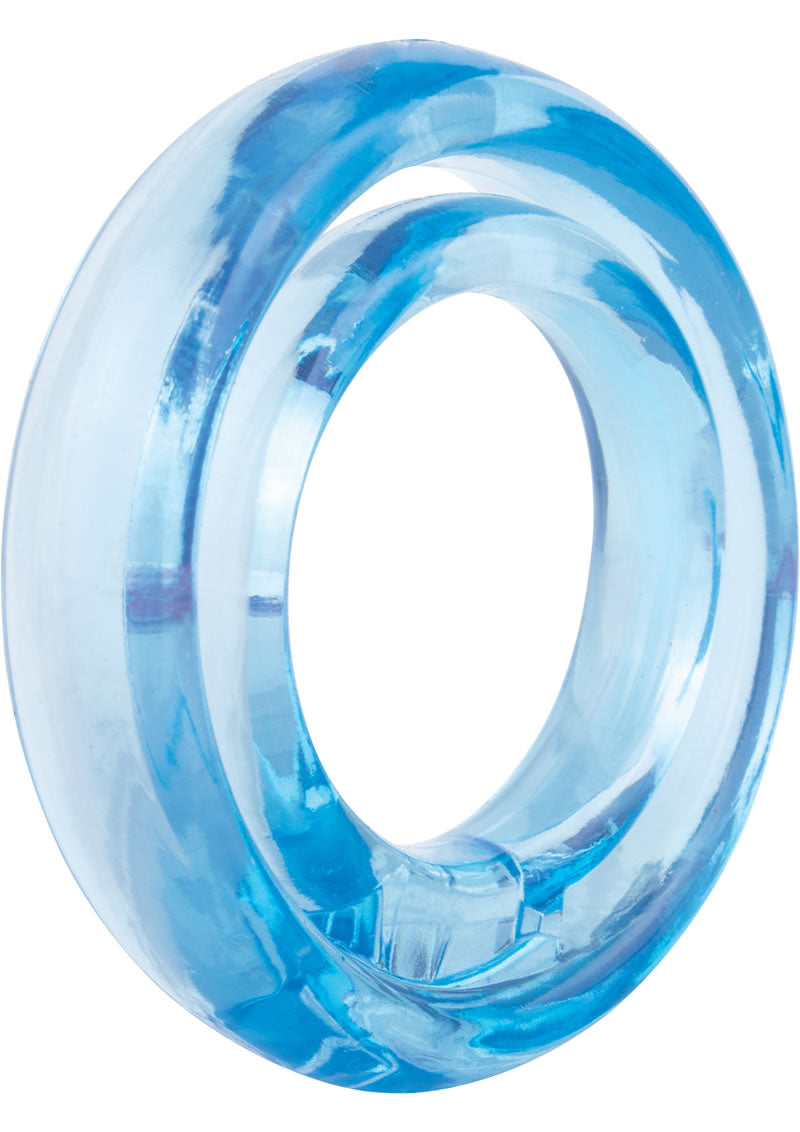 Ring O 2 Cockring With Ball Sling Waterproof Blue 12 Each Per Box