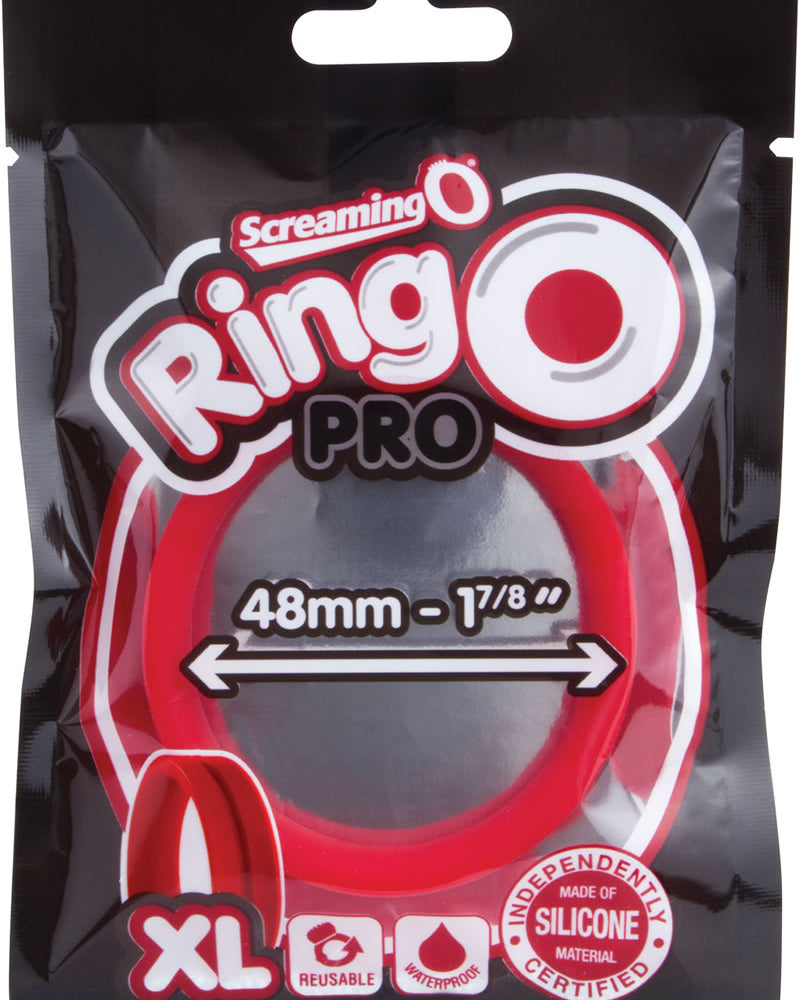 Ring O Pro Xtra Large Silicone Cockrings Waterproof Red 12 Each Per Box