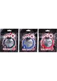 Ring O Pro Double Xtra Large Silicone Cockrings Waterproof Assorted Colors 12 Each Per Pop Box