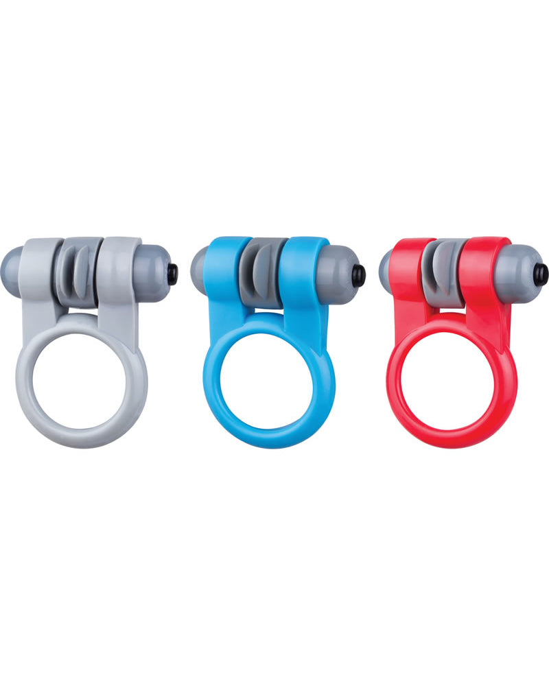 Screaming O Sport Vibrating Cockring Waterproof Assorted Colors 6 Each Per Box