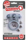 Screaming O Sport Vibrating Cockring Waterproof Grey 6 Each Per Box