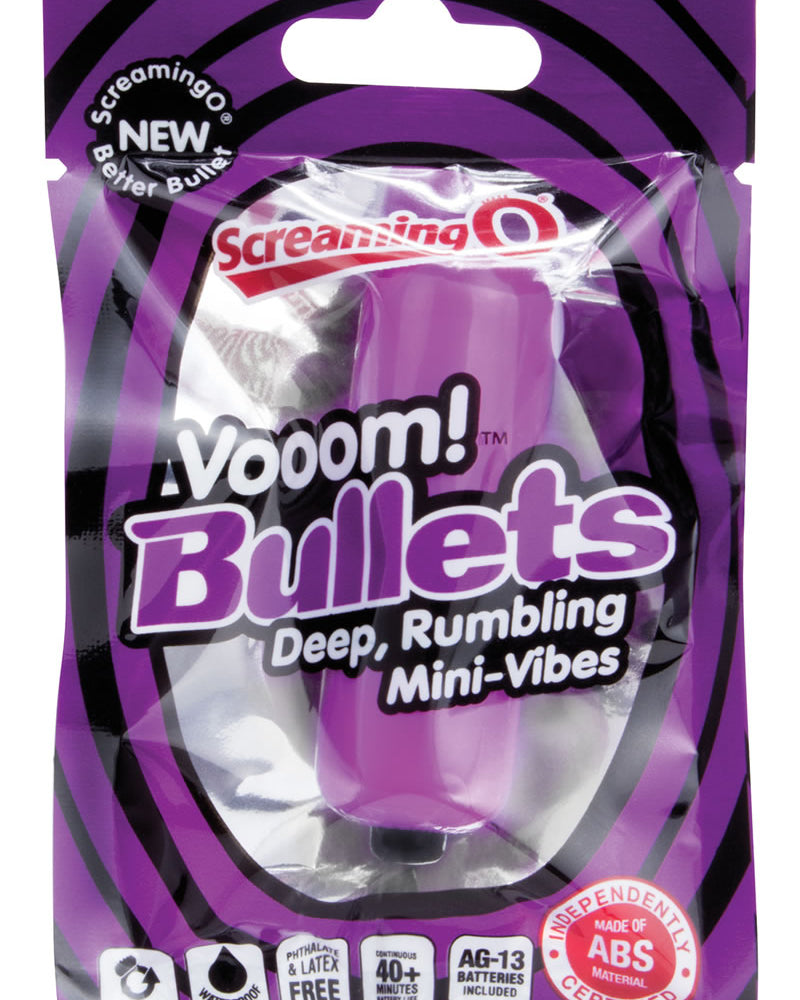 Vooom Bullets Mini Vibes Waterproof Grape 20 Each Per Box