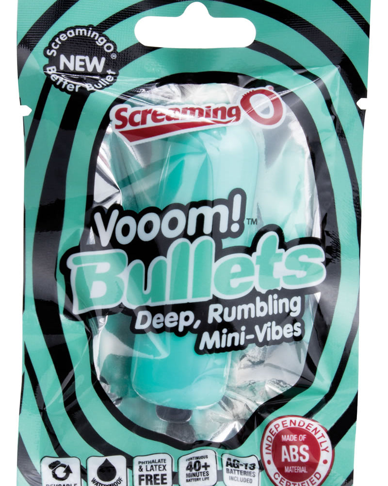 Vooom Bullets Mini Vibes Waterproof Kiwi Mint 20 Each Per Box