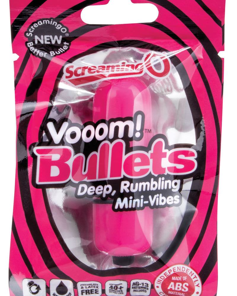 Vooom Bullets Mini Vibes Waterproof Strawberry 20 Each Per Box