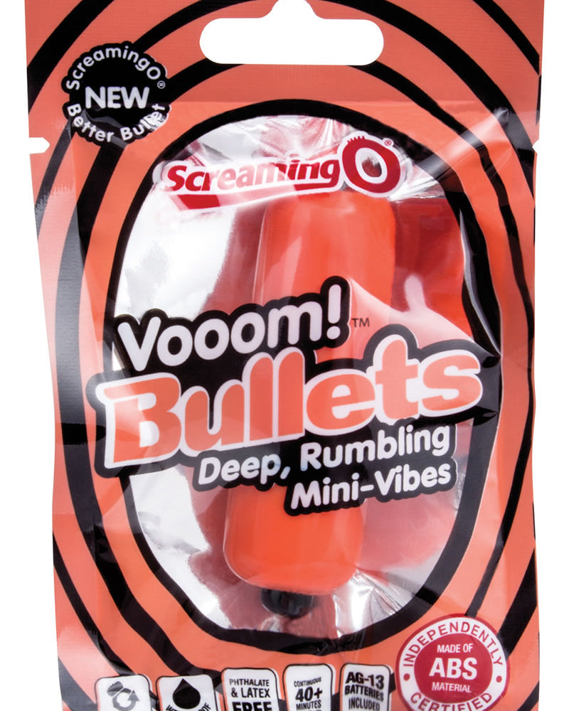 Vooom Bullets Mini Vibes Waterproof Tangerine 20 Each Per Box