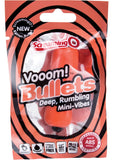 Mini vibradores Vooom Bullets resistentes al agua, color mandarina, 20 unidades por caja