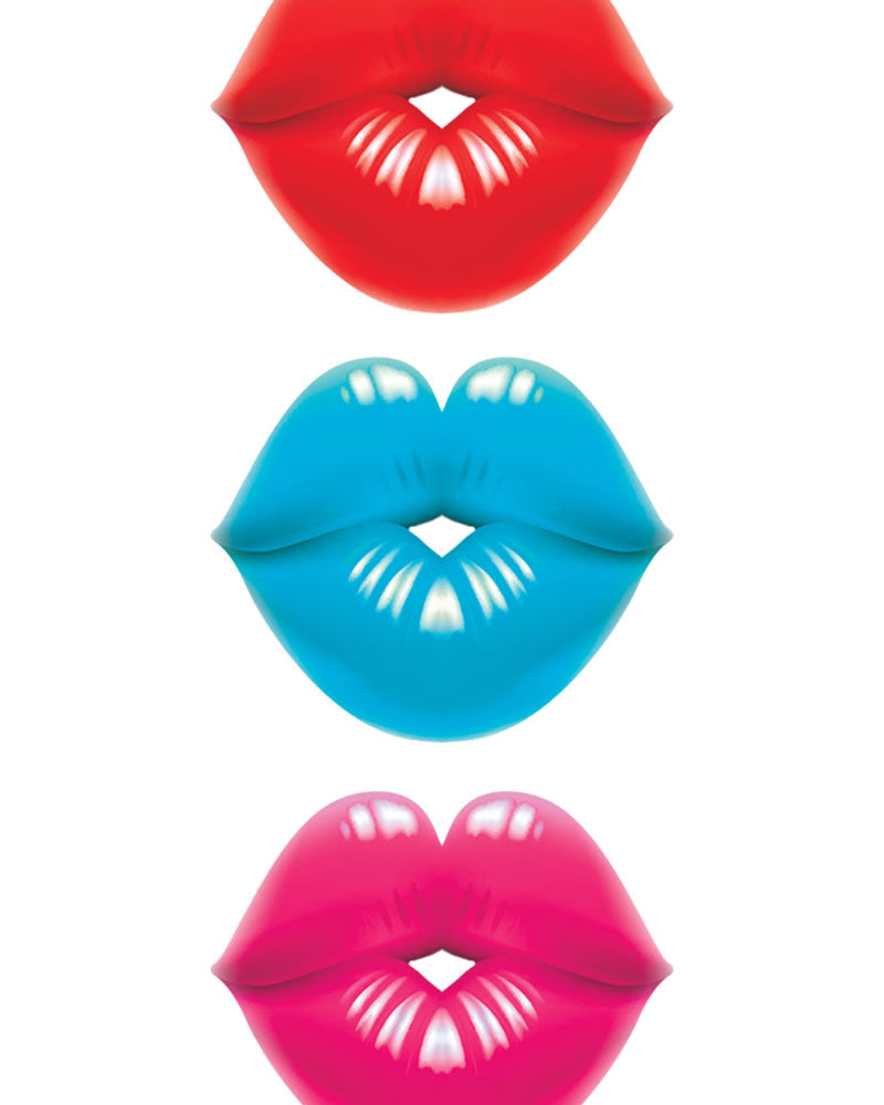 Anillos de goma comestibles para el pene Dick Lips, paquete de 3