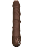Power Stud Rod Flexible Realistic Vibrator Waterproof Brown 7 Inch