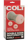 Masturbador Colt Double Down para boca y culo color carne