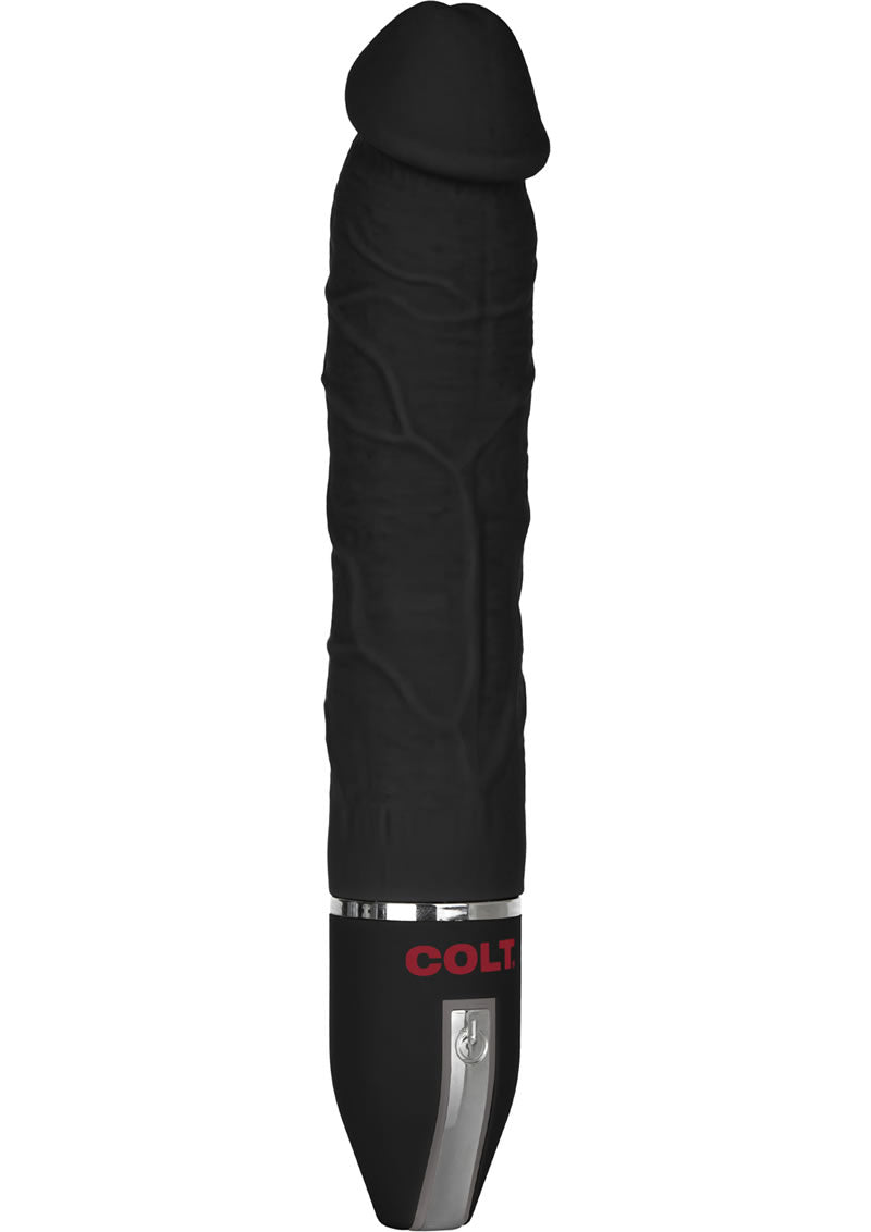 Sonda vibratoria realista Colt Deep Drill resistente al agua, color negro, 8 pulgadas