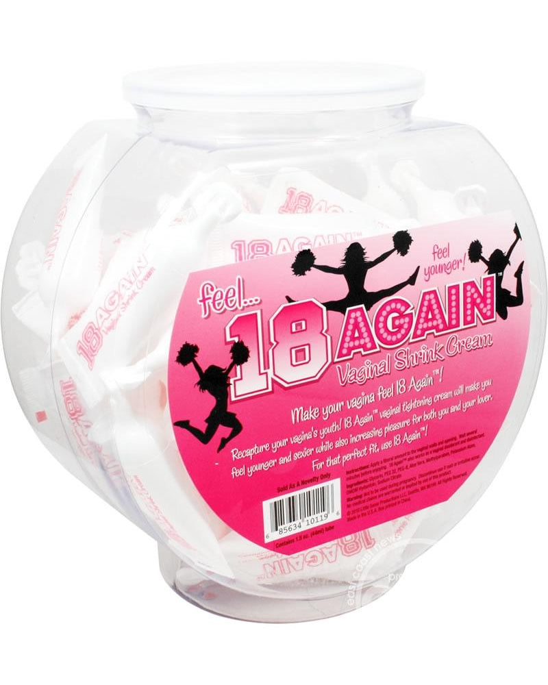 Crema reductora vaginal 18 Again - Fishbowl 10 ml 72 sobres