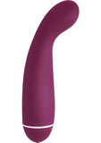 Vibrador de punto G curvo de silicona Live Sexy Intro 6, resistente al agua, morado